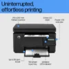 HP Laserjet Pro M126nw All-in-One B&W Printer for Home: Print, Copy, & Scan, Affordable, Compact, Easy Mobile Printing - Image 2